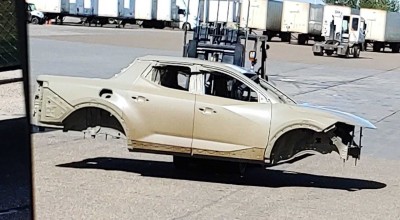 Xe bán tải Hyundai lần đầu khoe thân vỏ, có chi tiết giống Elantra mới